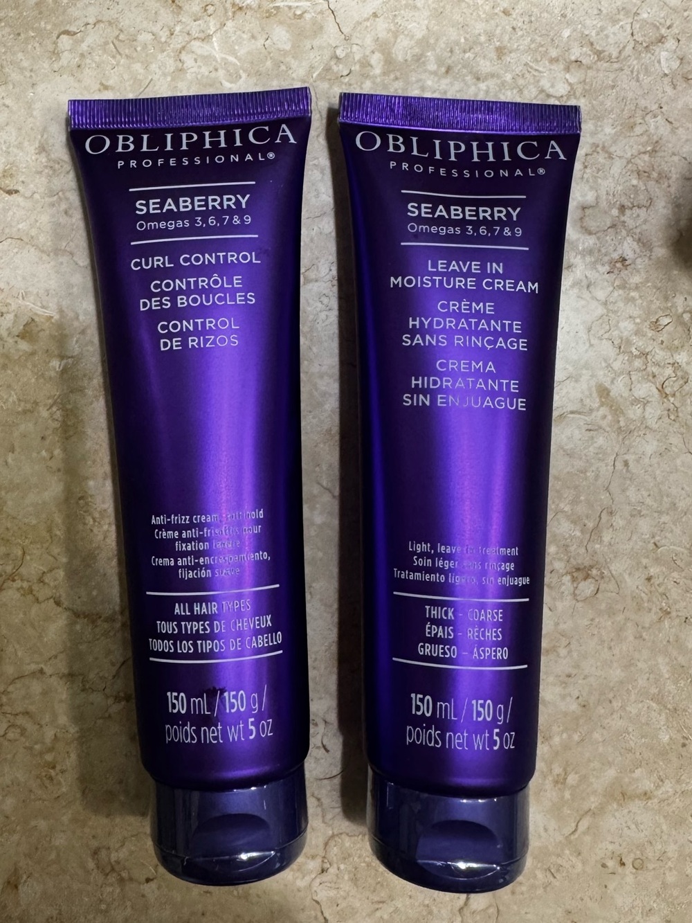 Obliphica Hair Curling Cream & Styling Cream Duo
